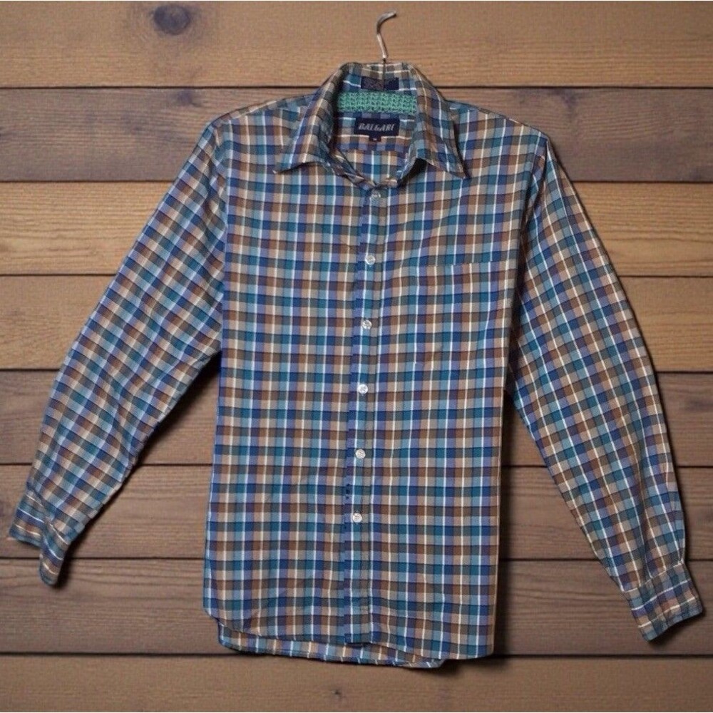 Western Belgari Long Sleeve Shirt, Size Medium, Button Up,1 Pocket